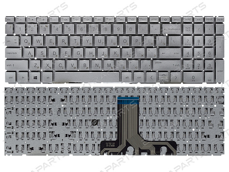 Клавиатура для HP 17-cn серебряная без подсветки