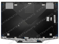 Крышка матрицы для ноутбука HP Omen 15-dh черная (серебряный логотип)