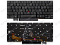Клавиатура для Lenovo ThinkPad X1 Carbon (9th Gen) серая с подсветкой