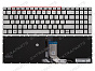 Клавиатура для HP Pavilion 15-eg серебряная с подсветкой (версия 2)