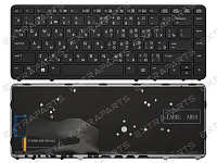 Клавиатура HP EliteBook 840 G1 черная с подсветкой (OEM без трекпоинта)