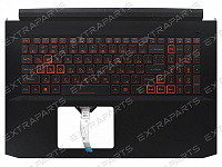 Топ-панель Acer Nitro 5 AN517-52 черная с подсветкой и узким шлейфом клавиатуры