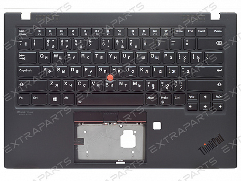 Топ-панель ThinkPad X1 Carbon (7th Gen) черная (без разъема Sim-card)