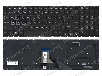Клавиатура HP Omen 15-dh черная с RGB-подсветкой