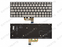 Клавиатура Asus ZenBook 13 UX333FA серебряная с подсветкой