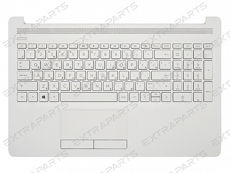 Клавиатура HP 15-db белая топ-панель