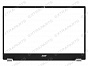 Рамка матрицы для ноутбука Acer Swift 3 SF314-511 черная с серебряными заглушками