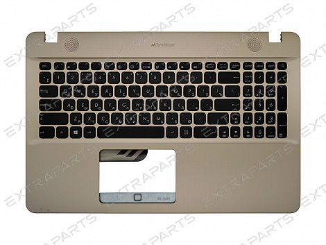 Клавиатура Asus S541L золотая топ-панель