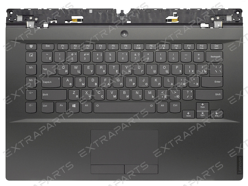 Топ-панель 5CB0S16425 для Lenovo темно-серая c полноцветной RGB-подсветкой