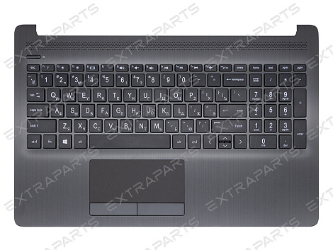 Топ-панель HP 15-db черная V.2 (глянцевая)