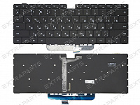 Клавиатура Huawei MateBook D 14 черная с подсветкой 2021г (горизонтальный Enter)