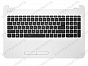 Клавиатура HP 15-ac белая топ-панель V.2
