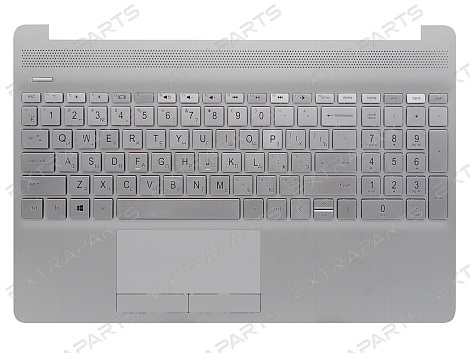 Топ-панель HP 15-gw серебряная (для моделей без сканера отпечатка)