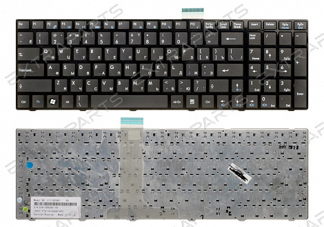 Клавиатура MSI GE620DX (RU) черная