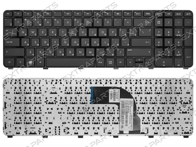 Клавиатура HP Pavilion DV7-7000 (RU) черная с рамкой