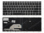 Клавиатура HP ProBook 440 G5 серебро с рамкой
