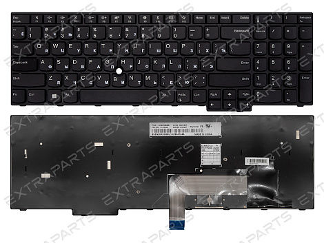 Клавиатура Lenovo ThinkPad E570 черная (без поинт стика)