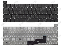 Клавиатура для Apple MacBook Pro 13" Retina A2289 Mid 2020 черная (горизонтальный Enter)