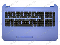 Клавиатура HP 15-af синяя топ-панель