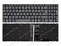 Клавиатура для Lenovo IdeaPad Gaming L340-15IRH серебряная с подсветкой