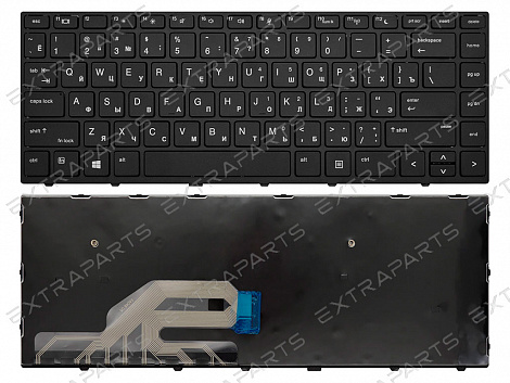 Клавиатура HP Probook 440 G5 черная с рамкой
