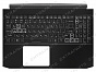 Топ-панель для Acer Nitro 5 AN515-45 чёрная с RGB-подсветкой (узкий шлейф клавиатуры)