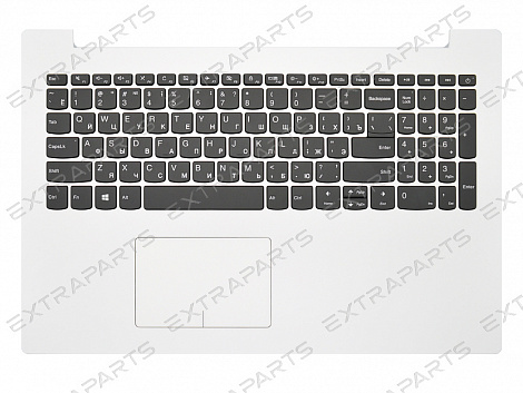 Клавиатура Lenovo IdeaPad 320-15IAP белая топ-панель