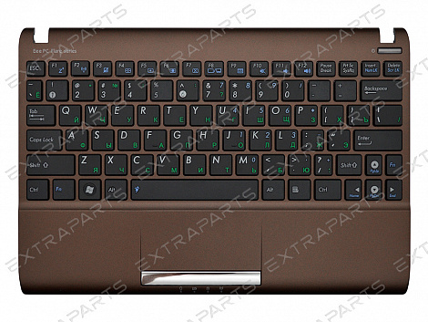 Клавиатура Asus Eee PC 1025C коричневая топ-панель