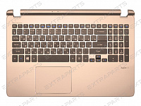 Клавиатура ACER Aspire V5-572G (RU) золотая топ-панель с подсветкой