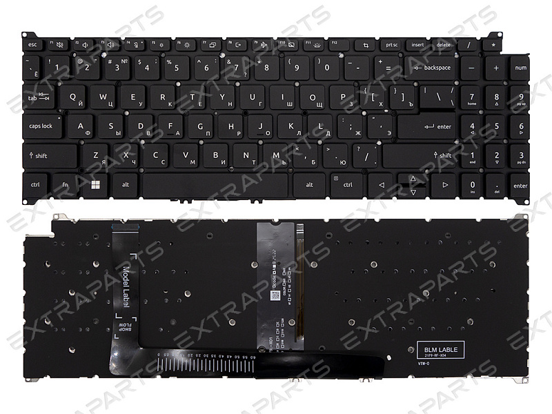 Клавиатура Acer Swift Go 14 SFG16-72 черная с подсветкой