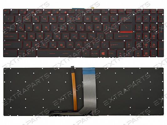 Клавиатура MSI GF75 черная c подсветкой