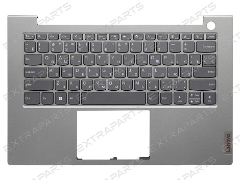 Топ-панель для Lenovo ThinkBook 14 G2 ITL серая с подсветкой