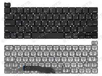 Клавиатура для Apple MacBook Pro 13" Retina A2251 Mid 2020 черная (горизонтальный Enter)