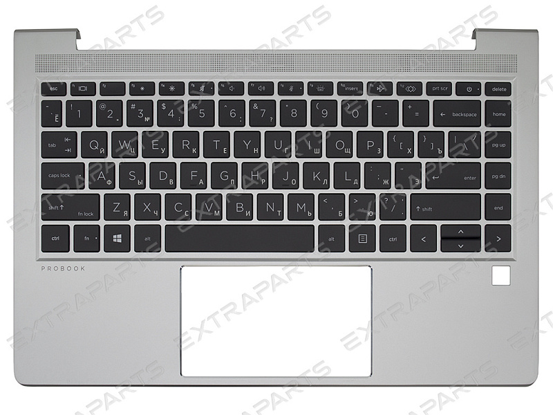 Топ-панель M23769-251 для HP серебряная (для моделей со сканером отпечатка)