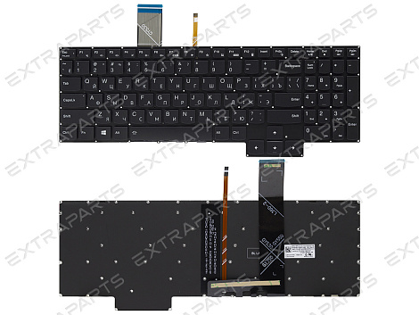Клавиатура Lenovo IdeaPad Gaming 3 15IMH05 с подсветкой (белые клавиши)
