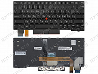 Клавиатура Lenovo ThinkPad X390 черная с подсветкой