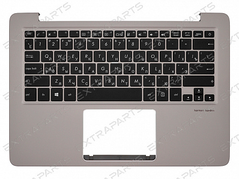 Клавиатура Asus ZenBook UX410UA топ-панель серебро без подсветки