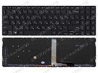 Клавиатура для Asus ZenBook Pro 15 UX535QE черная с подсветкой