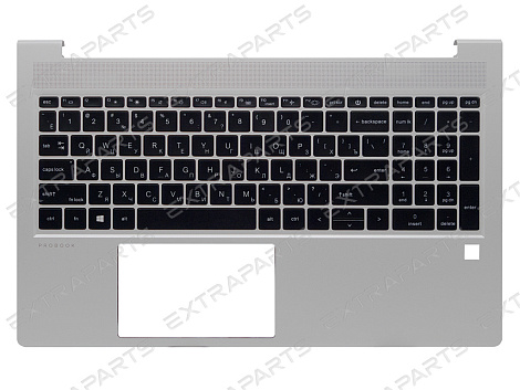 Топ-панель HP ProBook 450 G9 серебряная с подсветкой