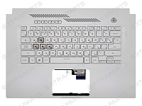 Топ-панель для Asus TUF Dash F15 FX516PR белая с подсветкой клавиш
