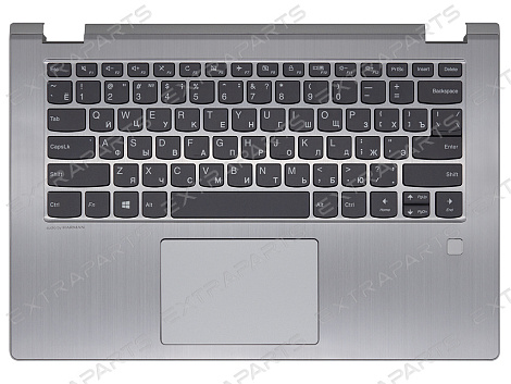 Топ-панель Lenovo Yoga 530-14IKB серебряная БЕЗ подсветки