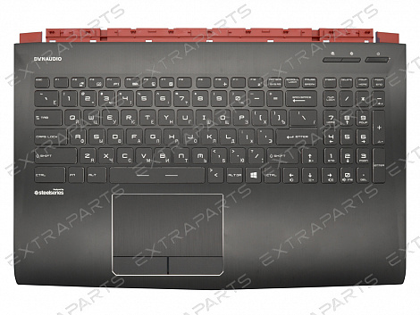 Клавиатура MSI GL62 6QF черная топ-панель c подсветкой