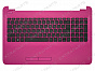 Клавиатура HP 15-ac розовая топ-панель