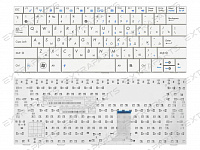 Клавиатура ASUS EEE PC 1005 (RU) белая