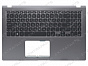 Топ-панель для ноутбука Asus X515JA серая с подсветкой клавиш