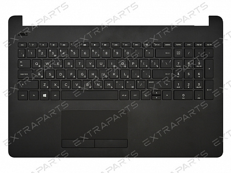 Клавиатура HP 15-bw черная топ-панель V.1