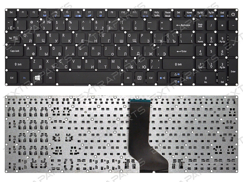 Клавиатура Acer Aspire V3-574G черная (оригинал) OV