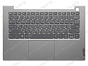 Топ-панель для Lenovo ThinkBook 14 G2 ITL серая с подсветкой