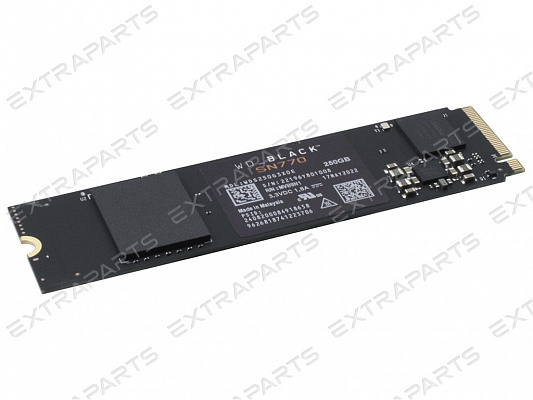 SSD диск 250GB NVMe M.2 2280 WD Black SN770 WDS250G3X0E