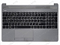 Топ-панель HP 15-dw серая (черные клавиши)